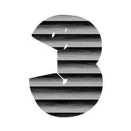 number digit font 