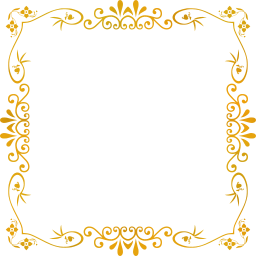 flourish ornamental vintage style decorative floral border geometric flower abstract frame design art 
