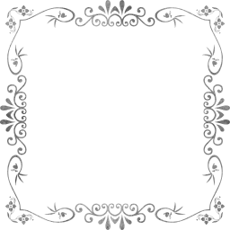 flourish ornamental vintage style decorative floral border geometric flower abstract frame design art 