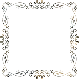 flourish ornamental vintage style decorative floral border geometric flower abstract frame design art 