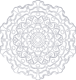 graphics background style asian ornament round forms tribal figure decorative drawn east circle religion art motive meditation up stand-alone indian hand ethnic element relaxation retro frame creativity mystical freehand grown abstract original mandala design 