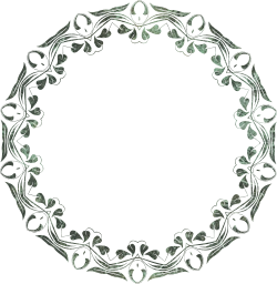 plants flowers flourish ornamental decorative floral vines leaves border geometric abstract frame art 