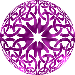 round ornamental orb decorative sphere geometric celtic 3d abstract circle knot design art 