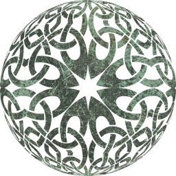 round ornamental orb decorative sphere geometric celtic 3d abstract circle knot design art 