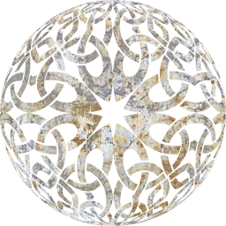 round ornamental orb decorative sphere geometric celtic 3d abstract circle knot design art 