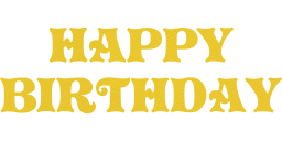 rainbow celebration party birthday festive typography occasion type text happy geometric words abstract prismatic chromatic waves art 