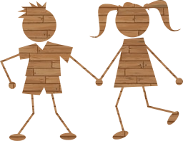 male girl figure characters female children boy stick comic kids 