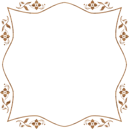 flourish ornamental vintage style decorative floral border geometric flower abstract frame art 