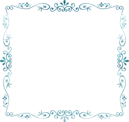 flourish ornamental vintage style decorative floral border geometric flower abstract frame art 
