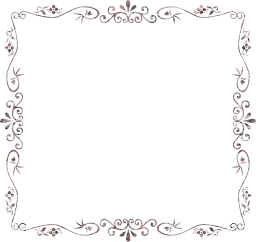 flourish ornamental vintage style decorative floral border geometric flower abstract frame art 