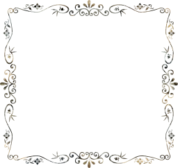 flourish ornamental vintage style decorative floral border geometric flower abstract frame art 
