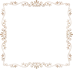 flourish ornamental vintage style decorative floral border geometric flower abstract frame art 