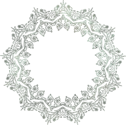 flourish ornamental vintage decorative floral vines leaves leaf geometric flower border abstract frame art 