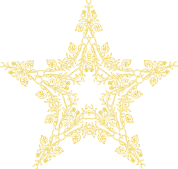 flourish ornamental vintage star decorative floral vines leaves leaf geometric flower abstract art 