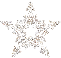 flourish ornamental vintage star decorative floral vines leaves leaf geometric flower abstract art 