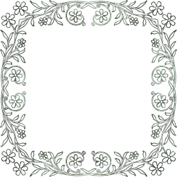 flourish ornamental vintage decorative floral vines leaves leaf geometric flower border abstract frame art 