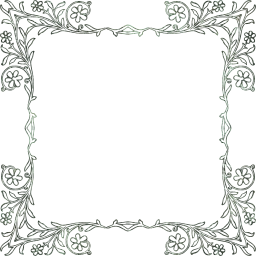 flourish ornamental vintage decorative floral vines leaves leaf geometric flower border abstract frame art 