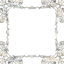 flourish ornamental vintage decorative floral vines leaves leaf geometric flower border abstract frame art 