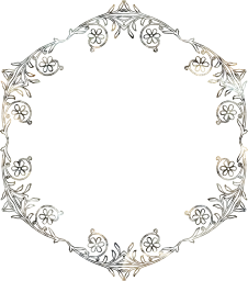 flourish ornamental vintage decorative floral vines leaves leaf geometric flower border abstract frame art 