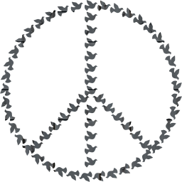 dove bird symbol sign sixties peace hippie flying 