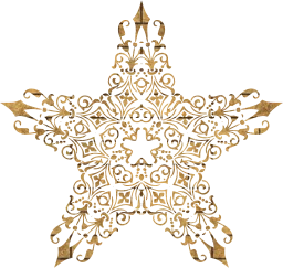 ornamental shape vintage divider star decorative floral geometric abstract design art 