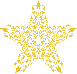 ornamental shape vintage divider star decorative floral geometric abstract design art 