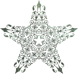 ornamental shape vintage divider star decorative floral geometric abstract design art 