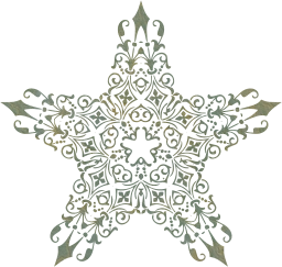 ornamental shape vintage divider star decorative floral geometric abstract design art 