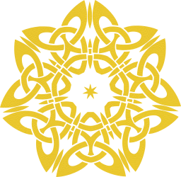 ornamental star decorative line geometric celtic abstract knot design art 