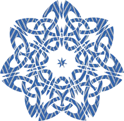 ornamental star decorative line geometric celtic abstract knot design art 