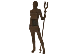 amazone courageous beauty rest pride pose woman determined fantasy mystical beautiful skin heroine legs rod dramatic warrior 