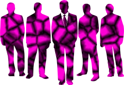 people business businessmen group orange leader suits silhouettes men 