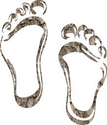 ten barefoot footprint feet foot 