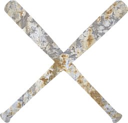 crossed wood bats baseball play 
