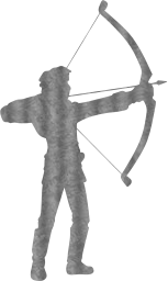 bow person aim arrow archer man shoot 