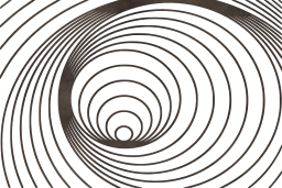 design route symbol symmetrical form return about spiral bent swirl pattern abstract lines curve 