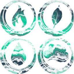 Symbol Luft Erde Wasser Basic Feuer Elemente 