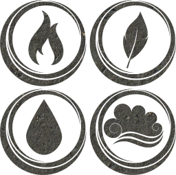 symbol air earth water basic fire elements 
