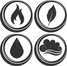 symbol air earth water basic fire elements 