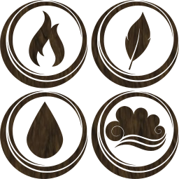 symbol air earth water basic fire elements 