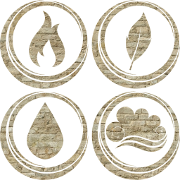 symbol air earth water basic fire elements 