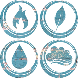 symbol air earth water basic fire elements 