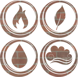 symbol air earth water basic fire elements 
