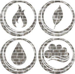 symbol air earth water basic fire elements 