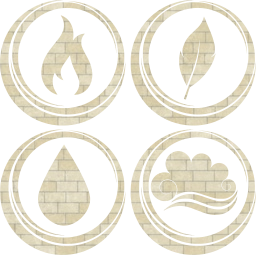 symbol air earth water basic fire elements 