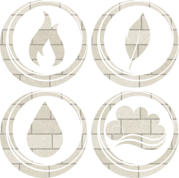 symbol air earth water basic fire elements 