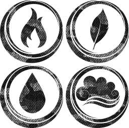 symbol air earth water basic fire elements 