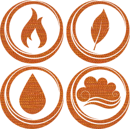 symbol air earth water basic fire elements 