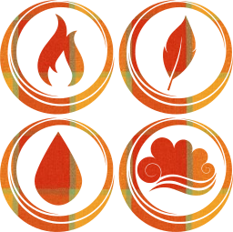 symbol air earth water basic fire elements 