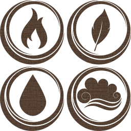 symbol air earth water basic fire elements 